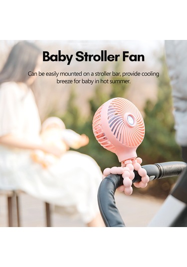 Honmex Usb Şarjlı Mini El Ventilatörü - Deformable Katlanabilir, 3 Hızlı, Yetişkin & Bebek İçin, 2000mah Pil, 40-50db Düşük Gürültü, Beyaz