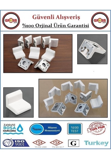 Mobilya Dolap Montaj Askı Elemanı - 10 Adet