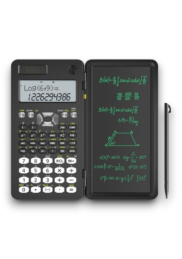 Ny-991ms Yazma Tabletli Bilimsel Hesap Makinesi - Güneş Enerjili Ve Pilli - 349 Fonksiyonlu - 1 Adet Siyah