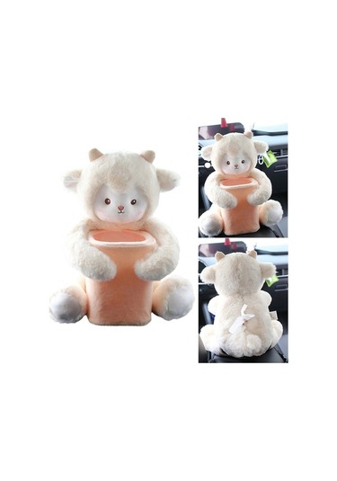 Createtech Yumuşak Peluş Oyuncak Koyun Çöp Araba Magideal Kutusu Çok Renkli