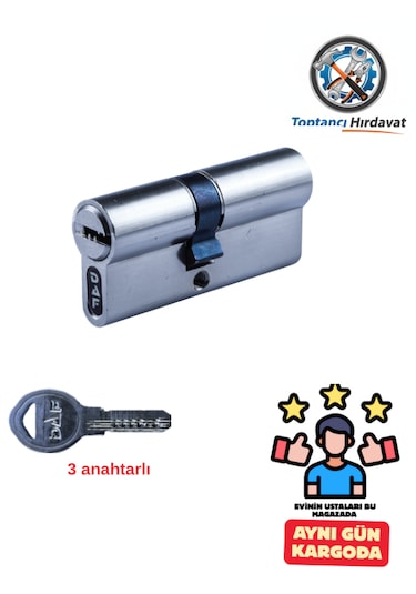 Daf Kapı Göbegi 3 Anahtar Daf Çelik Kapı Kilid Bareli 1 ADET