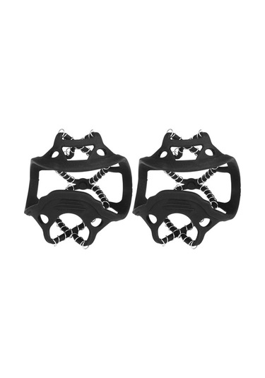 Novahub Çok Renkli Buz Crampon Kış Kar Botu Kapatıcılar, Kaymaz Çekiş Çivileri, Buz Tutucu Çok Renkli