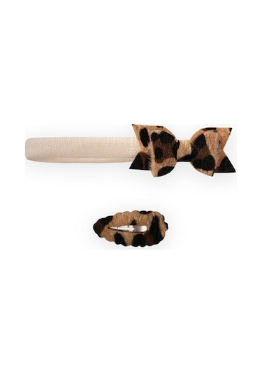 Cigit Tokalı Ve Kurdeleli Bandana Leopar Desen Leopar
