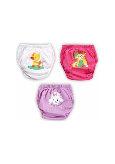 Erkek Çocuk Turuncu Pamuk Alıştırma Külodu 3'lü Poopes