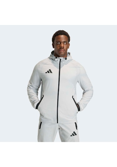 Adidas Tiro Travel Erkek Gri Rüzgarlık Kd3336