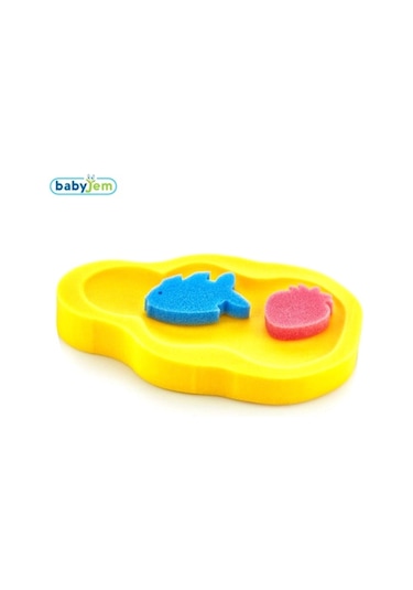 Babyjem Küvet Süngeri - Bebek Banyo Süngeri Sarı