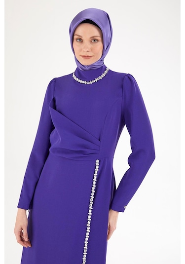 Armine Trend Taş Desenli Elbise-morcivert 25yt912 Morcivert Armine Trend Taş Desenli Elbise-morcivert 25yt912 Morcivert