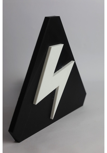 Yüksek Voltaj - 3 Boyutlu Tabela 17cm