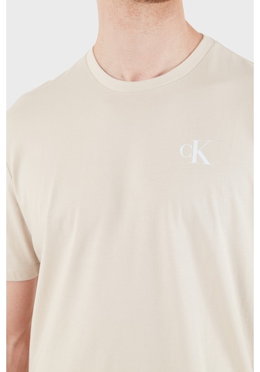 Calvin Klein Erkek T Shirt Lv14rf852g 2jx Bej