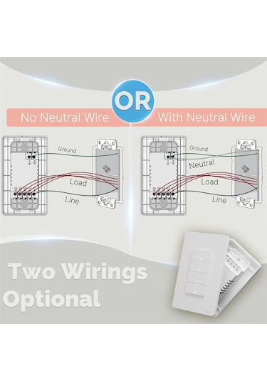 Gajeena Tuya Zigbee Akıllı Anahtar - 4 Yollu, Ses Kontrollü, Uzaktan Kumandalı, 90-250v Çalışma Voltajı Tuya Zigbee