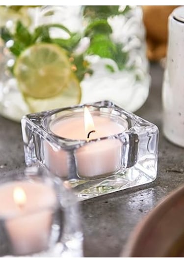 Lavanta Kokulu, Lila Renkli 4 Saat Yanma Süreli Tea Light Mum 18'li Paket