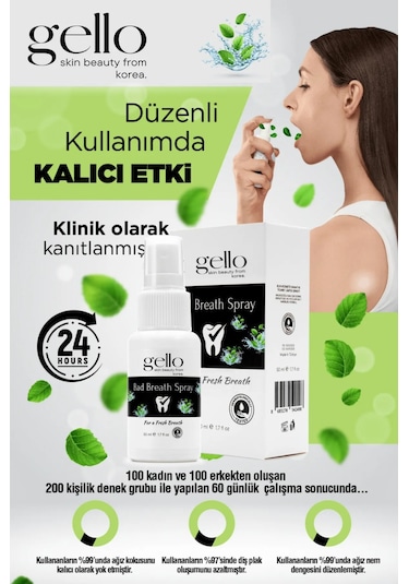 Gello Ağız Kokusu Önleyici Sprey 50 ML