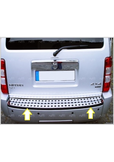 Ebal Otomotiv Dodge Nitro Krom Arka Tampon Koruma Eşiği 2007 Üzeri P. Çelik