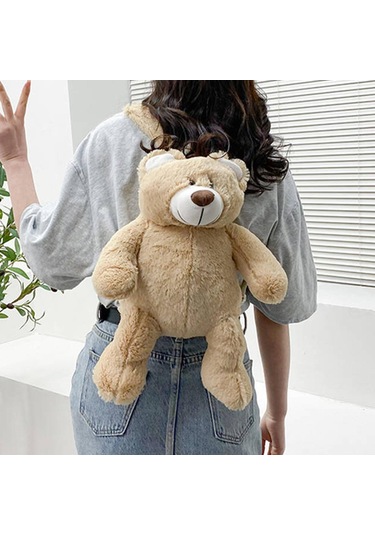 Suntek Kadınlar Üniversite Öğrencisi Için Peluş Hayvan Ayı Haki