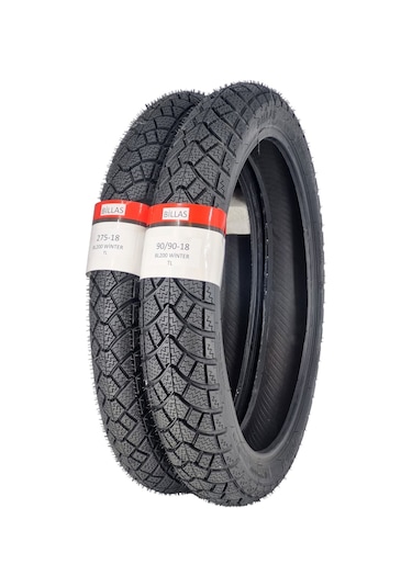 Kışlık Lastik 90/90-18 Ve 275-18 Takım Tl Tubeless - Dubleks