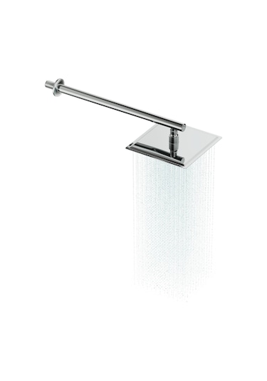 Aqua Bagno Ankastre Duvardan Duş Kolu 42,5 Cm. Paslanmaz Krom