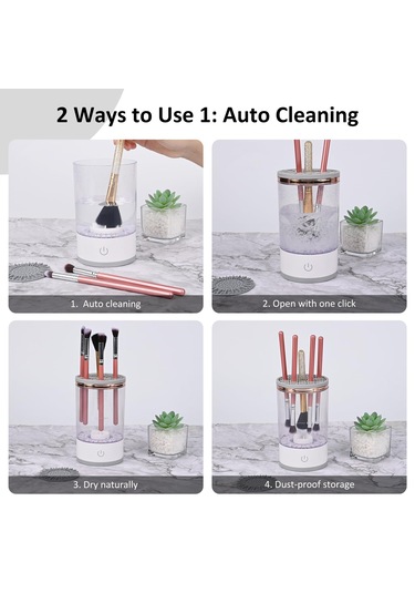 Comius Sharp Makyaj Fırçası Temizleyici, Otomatik Dönen Kozmetik