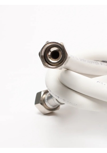 Elka 4 M Güçlendirilmiş Pvc Gaz Hortumu, İç Dişli 1/2 . 183613489 Beyaz