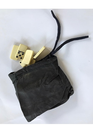 Domino Taşı Melamin Küçük Boy Özel Torbalı