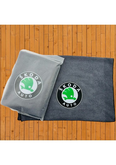Mikrofiber Oto Kurulama Yıkama Havlusu 50x70 Araba Logolu Bez 15