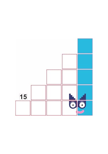 Number Blocks Matematik Eğitici Birim Küp Snapcubes /11-20 Sticker 155 Pcs