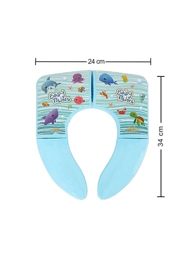 Katlanır Çocuk Klozet Adaptörü Mavi