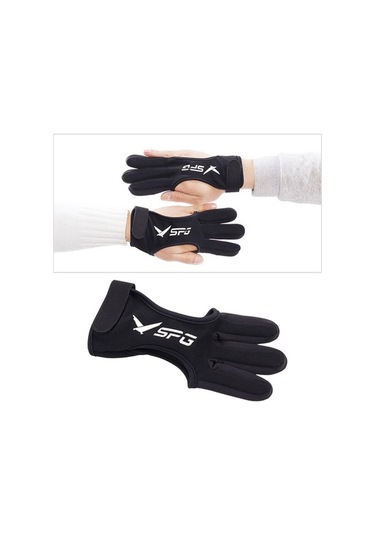 Pazly Suntek 3 Parmak Okçuluk Eldiveni Olimpik Yay Koruma Bileşik M