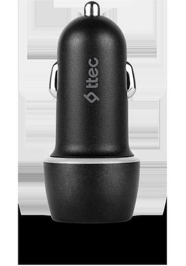 Ttec SmartCharger 2.1A Araç Şarj Aleti ve Trio Kablo Siyah - 2CKS20TS