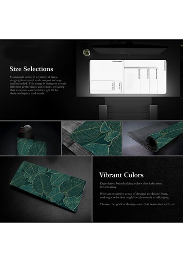 Sones Ofis/oyun İçin Çiçek Ve Ağaç Temalı Mouse Pad Masa Matı 300x600x3mm No.2