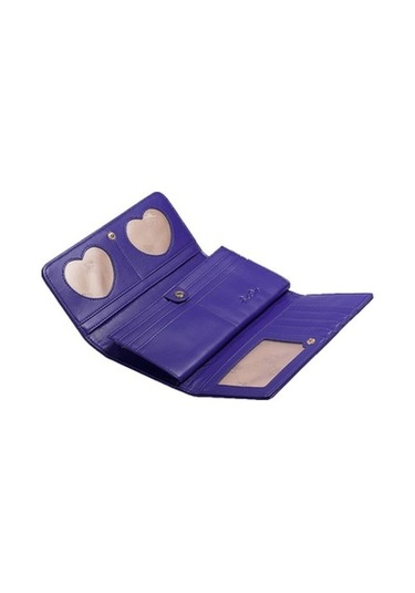 Linjinxu Just Star 3 Katlı Rüya Gibi Desen Baskılı Uzun Cüzdan Mor Diğer Diğer