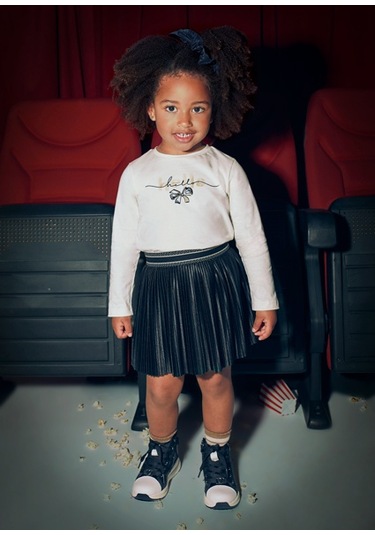 Mayoral Siyah Kız Çocuk Pileli Etek 4903 Siyah