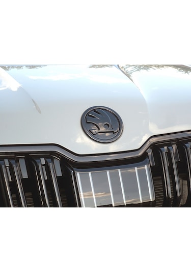 Dk Tuning Skoda Ön Kaput 9cm Yeni Nesil Parlak Siyah Logo Amblem