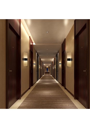 Xiyyadms Altın Açık Beyaz Led Duvar Lambası - Akrilik-alüminyum, 6w, 5000-6500k, Oda/ofis/hotel Dekoratif Işık Dik Açı Gümüş