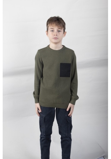 Alexandergardı Cep Detaylı Çocuk Triko Kazak C22-18937 001