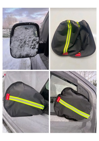 Tüm Araçlara Uyumlu Dış Ayna Kar,buz Önleyici Kılıf Siyah