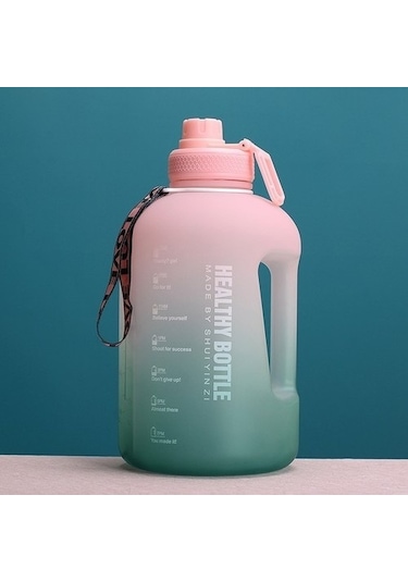 Yuekedawilxaw 2.2l Büyük Kapasiteli Su Şişesi - Mavi Zvaıjf Pembe - Yeşil