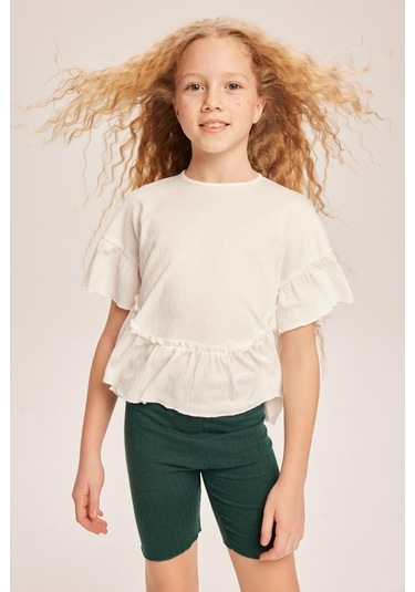 Luess Kız Çocuk Fırfırlı Bluz-beyaz Beyaz Luess Kız Çocuk Fırfırlı Bluz-beyaz Beyaz