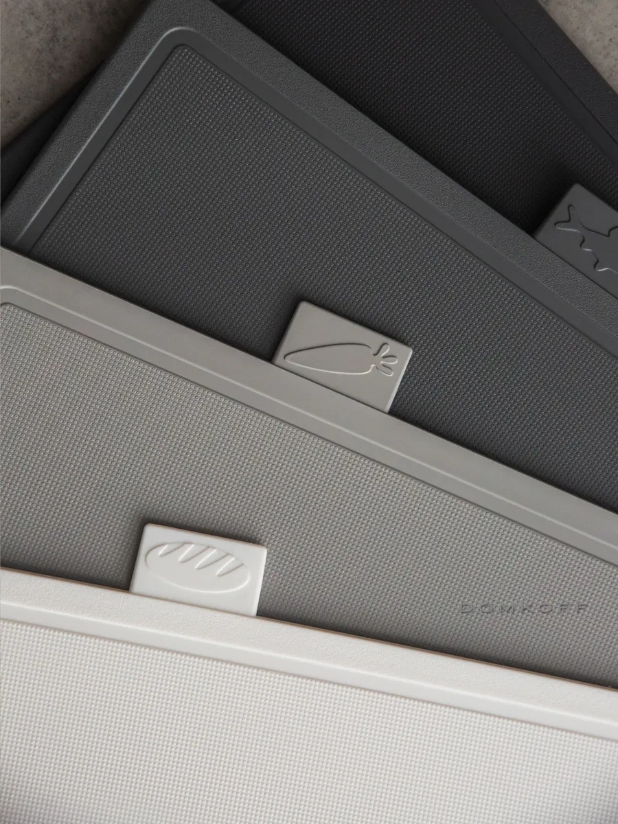 Domkoff Mutfak İçin Plastik Kesme Tahtası Seti 4 Parça 271031586 Beyaz