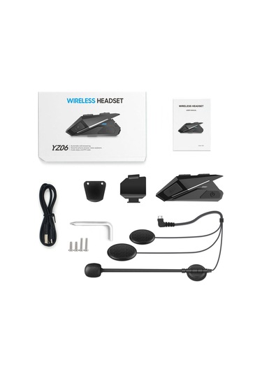 Yz06 Çok Fonksiyonlu Bluetooth Kask Kulaklık Seti