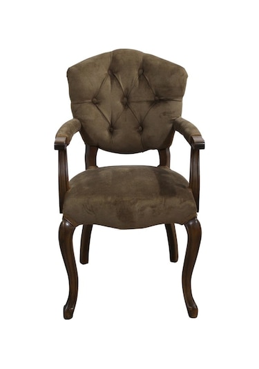 Bengimobilya Berjer Lüken Aslan Ayak Model Parlak Ceviz Baby Face Kumaş Kapito