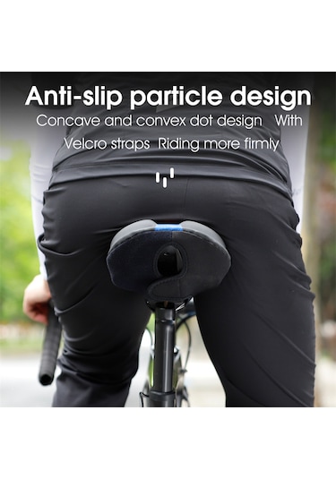 Yifomall Bisiklet Pu Deri-silikon Yastık Kılıfı, Dağ Bisikleti İçin Sponge Dolgulu, Sırt Ağrısı Azaltıcı, Konforlu Sürüş, Siyah-kırmızı Kırmızı