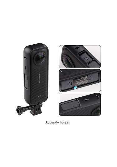 Insta360 X4 Pc İçin Pc Lens Kapağı Korumalı Plastik Koruyucu Çerçeve Siyah Diğer Çok Renkli