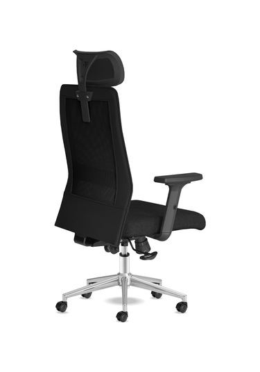 Kolto Başlıklı Siyah Çalışma Koltuğu