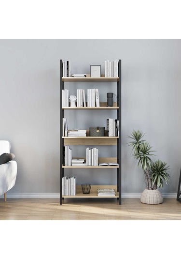 Profile 5 Raflı Kitaplık-florida Meşe 73x172x35 Cm Profile 5 Raflı Kitaplık-florida Meşe 73x172x35 Cm