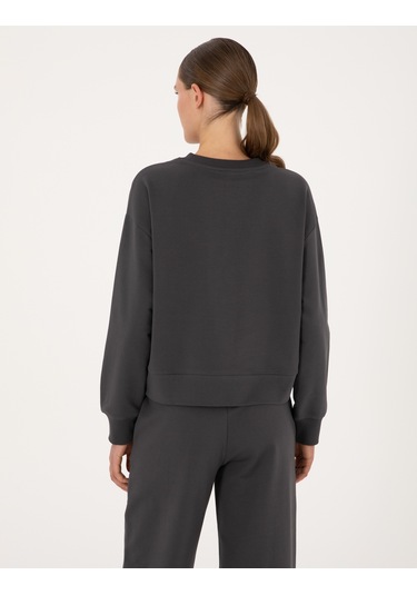 Pierre Cardin Kadın Antrasit Sweatshirt 50314963-vr006 Antrasit