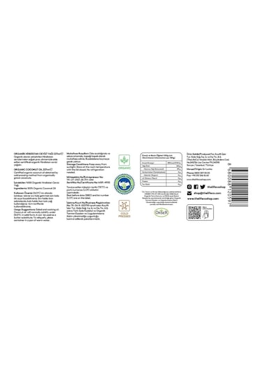 TheLifeCo Organik Hindistan Cevizi Yağı 337 ML