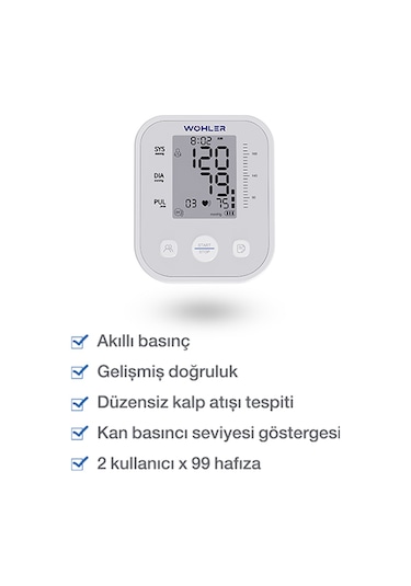 Wöhler Konuşan Üst Koldan Ölçer Dijital Tansiyon Aleti