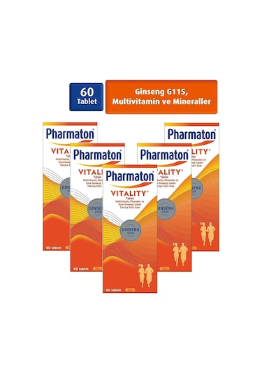 Pharmaton Vitality 60 Tablet 5 Adet