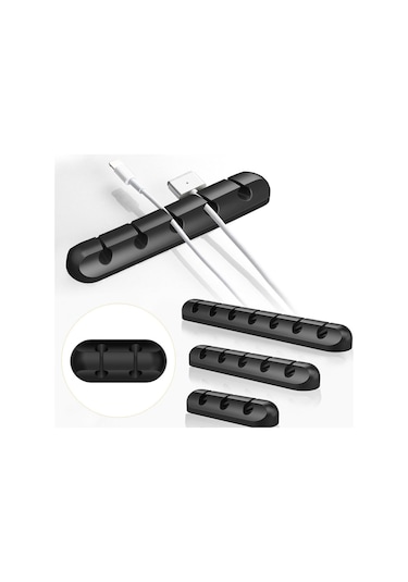 Dolıty Kordon Tutucu Düzenli Yönetim Tel Tutucular 2-solt-siyah