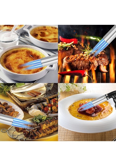 Tenfowee 1300 C Isıya Dayanıklı Çift Fonksiyonlu Pasta Fırını Ve Barbekü Izgara Alev Torchu - Siyah, 35 Dakika Kullanim Süresi